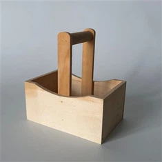 Giỏ gỗ dán Poplar có tay cầm